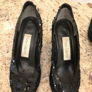 Evening sequence high heels